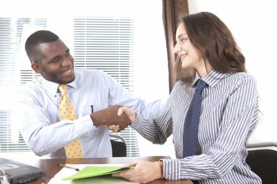 Congratulations, you're hired! says the manager to selected candidate